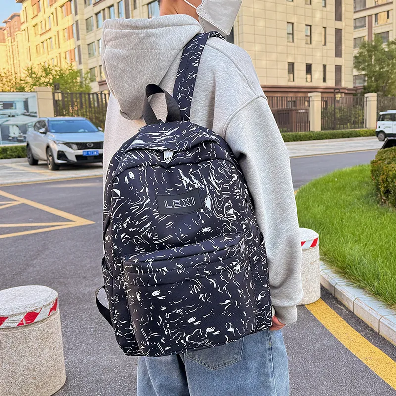 URBAN FOREST Oxford Backpack Unisex White/Black/Red/Blue-6