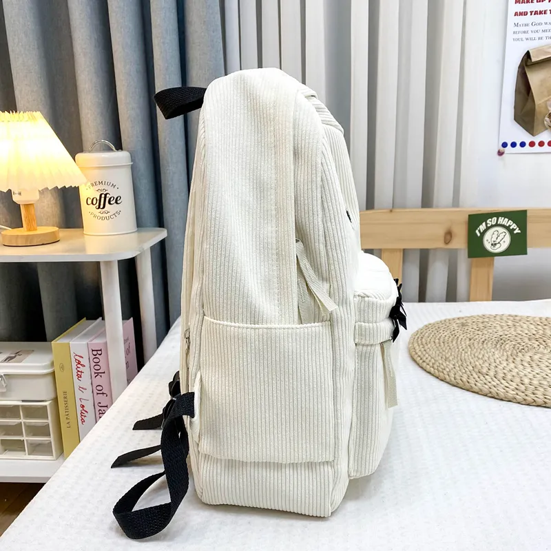 URBAN FOREST Corduroy Backpack Unisex Multicolor-1