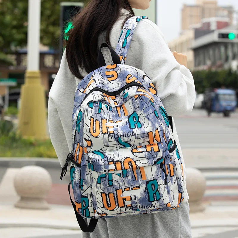 URBAN FOREST Nylon Backpack Unisex Multicolor-13
