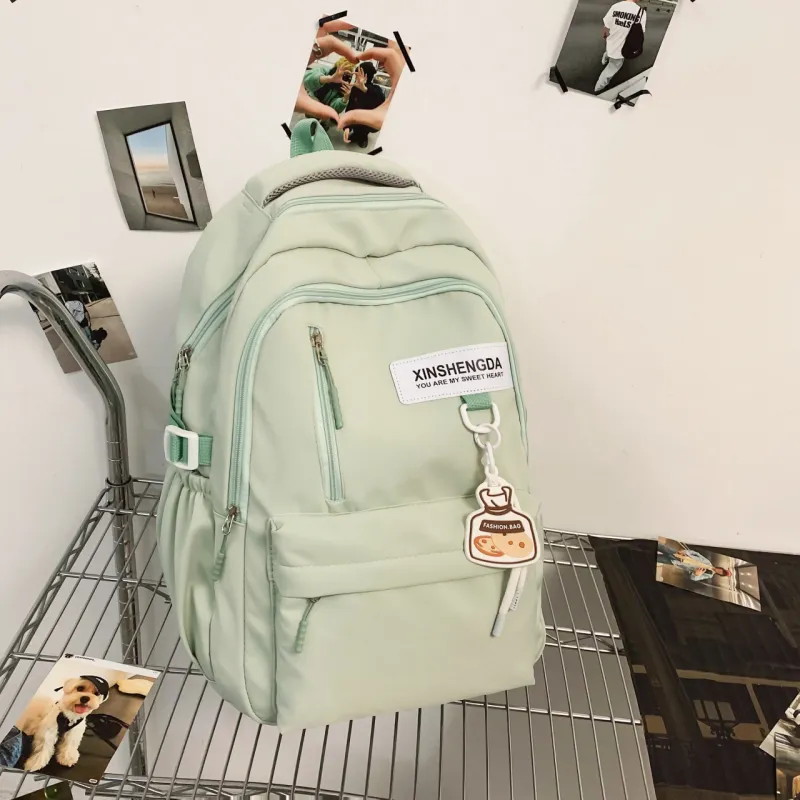 URBAN FOREST Polyester Backpack Tubas Unisex White/Black-18