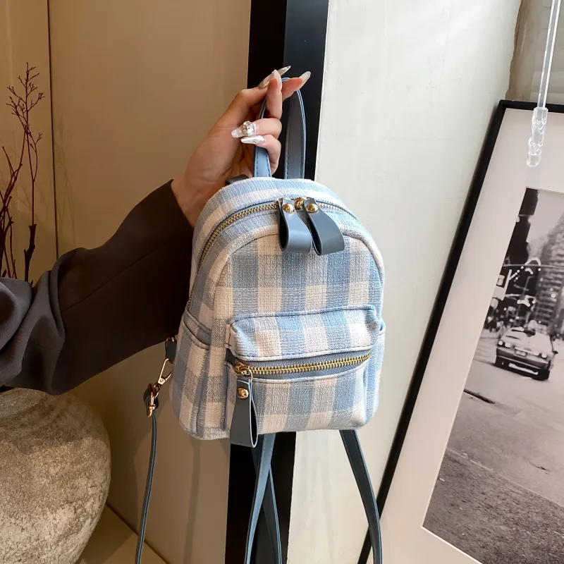URBAN FOREST PU Backpack Women's Pink/Blue-8