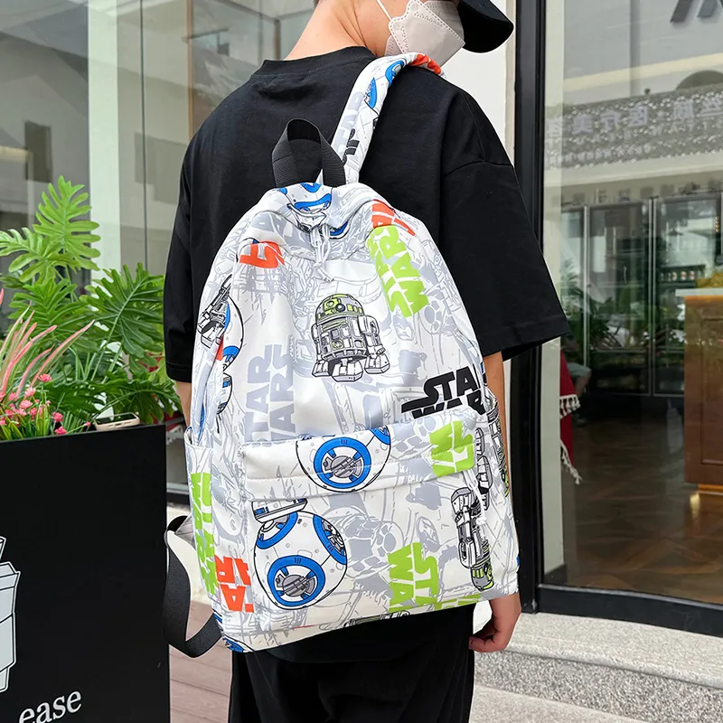 URBAN FOREST Oxford Backpack Unisex Black/Orange/Green-13