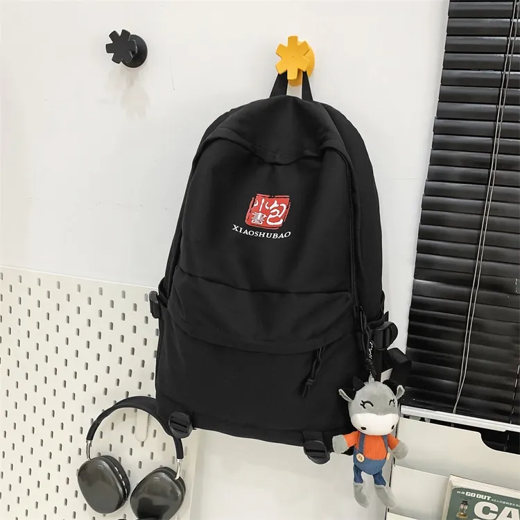 URBAN FOREST Nylon Backpack Unisex White/Black-6