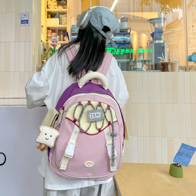 URBAN FOREST Composite Fabric Backpack Regular Women's Multicolor-3