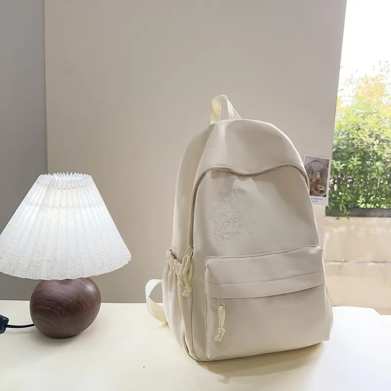 URBAN FOREST Nylon Backpack Unisex Ecru/Black/Pink/Light Yellow/Light Green/Light Blue-3