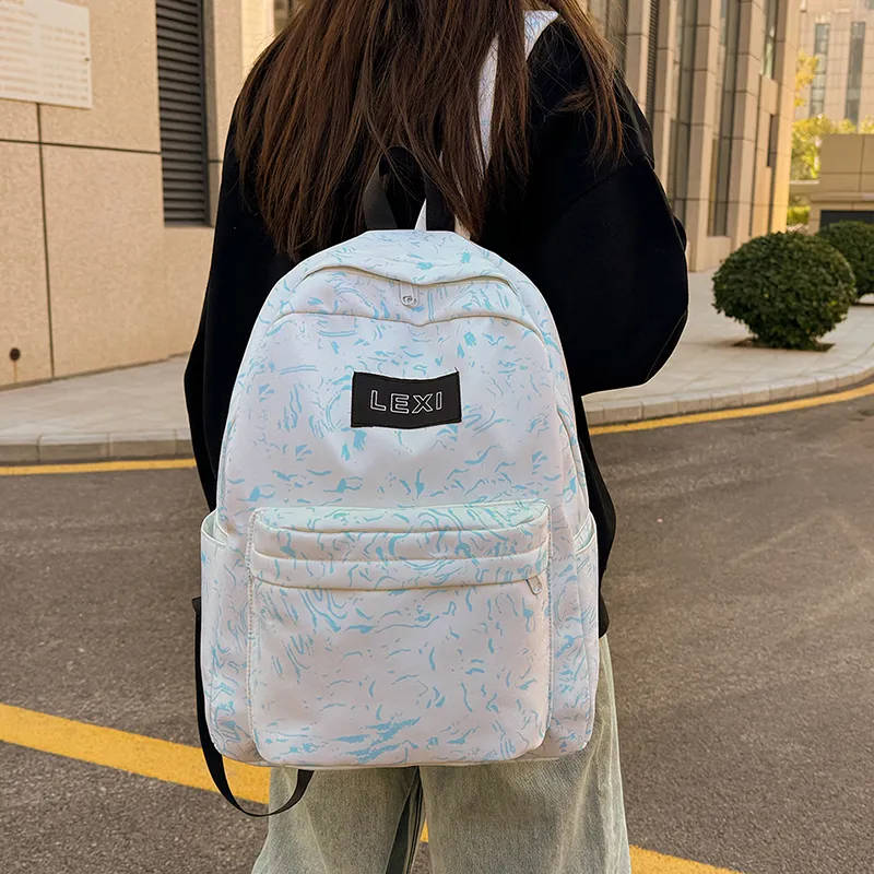 URBAN FOREST Oxford Backpack Unisex White/Black/Red/Blue-17