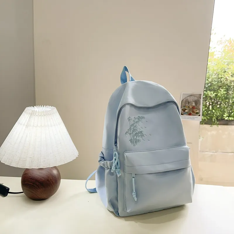 URBAN FOREST Nylon Backpack Unisex Ecru/Black/Pink/Light Yellow/Light Green/Light Blue-23