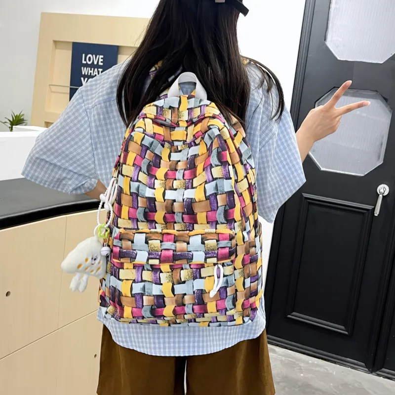 URBAN FOREST Nylon Backpack Unisex Multicolor-4