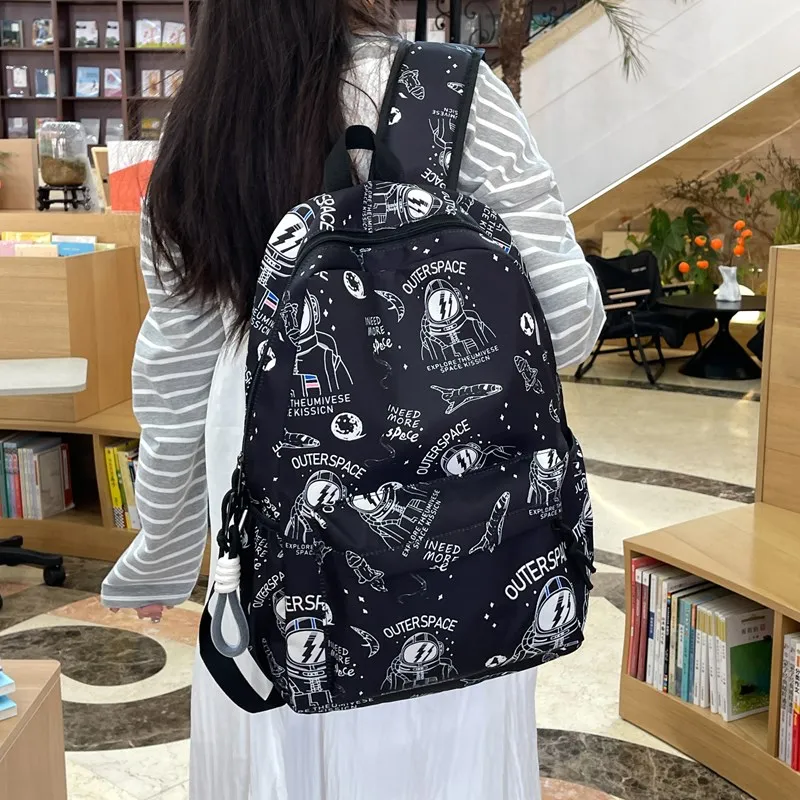 URBAN FOREST Nylon Backpack Regular Unisex White/Black-10