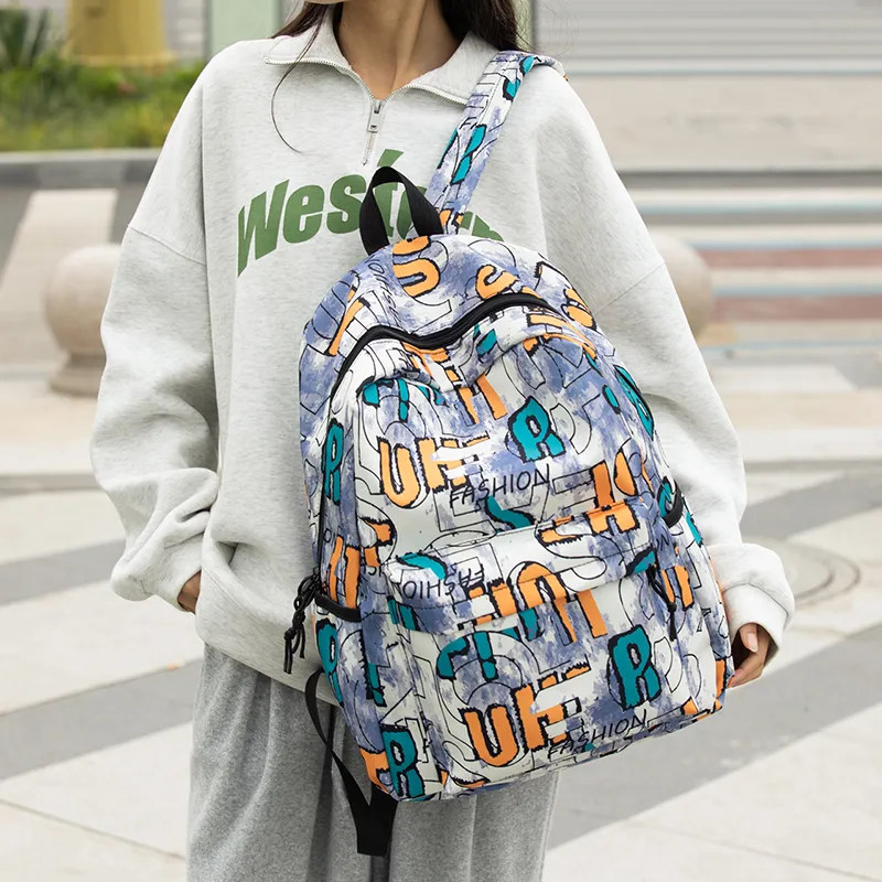 URBAN FOREST Nylon Backpack Unisex Multicolor-12