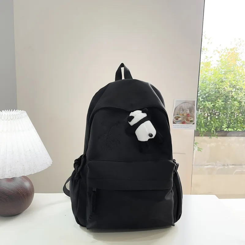 URBAN FOREST Nylon Backpack Unisex Ecru/Black/Pink/Light Yellow/Light Green/Light Blue-5