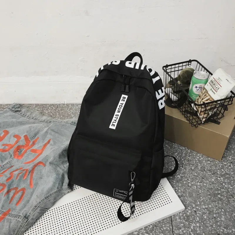 URBAN FOREST Oxford Backpack Unisex Black & Red/Black & Yellow/Light Gray/Dark Gray/Black/Red-19