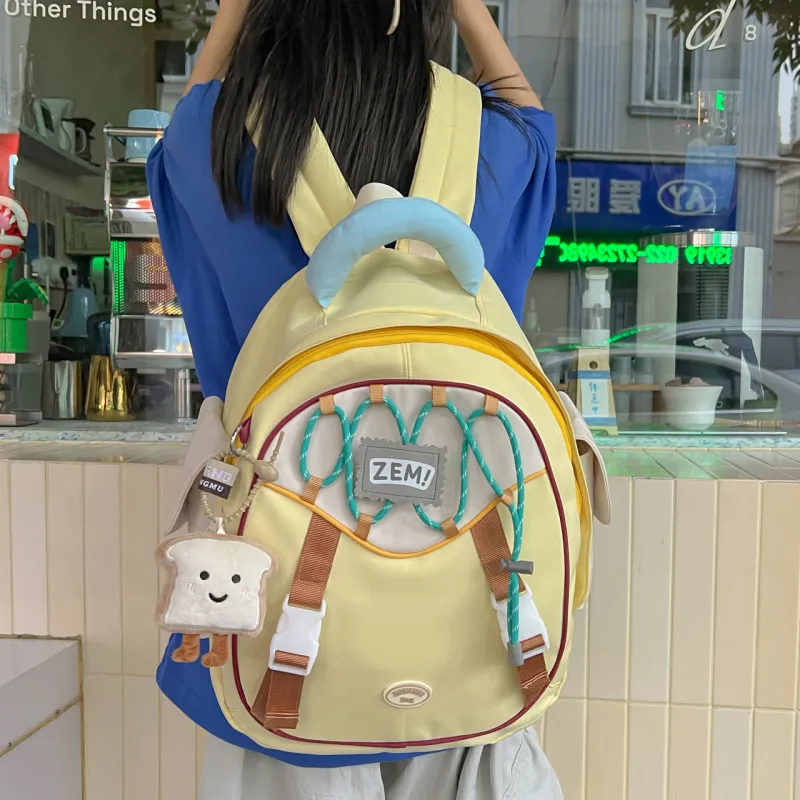 URBAN FOREST Composite Fabric Backpack Regular Women's Multicolor-9