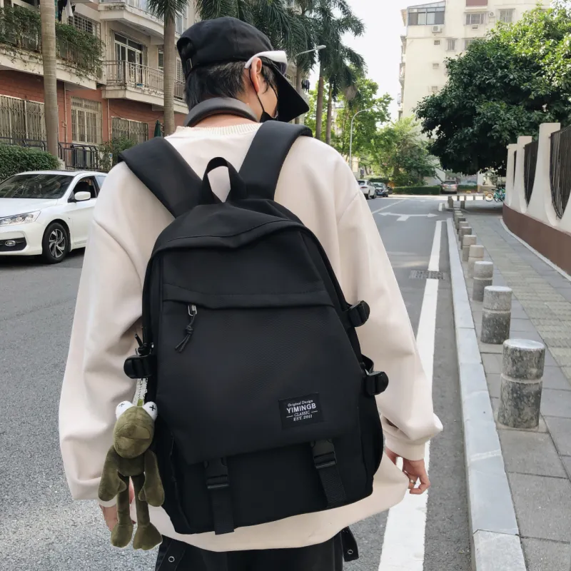 URBAN FOREST Nylon Backpack Unisex Blue/White/Black/Gray/Burgundy-15
