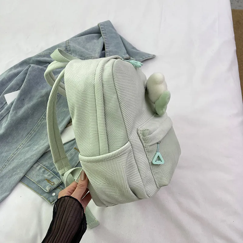 URBAN FOREST Nylon Backpack Women's Pink/Violet/Light Yellow/Light Green/Ivory/Black-28