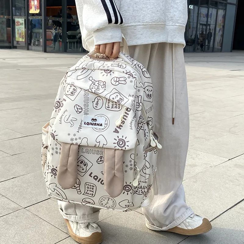 URBAN FOREST Canvas Backpack Regular Unisex Multicolor-4