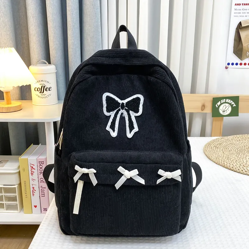 URBAN FOREST Corduroy Backpack Unisex Multicolor-7