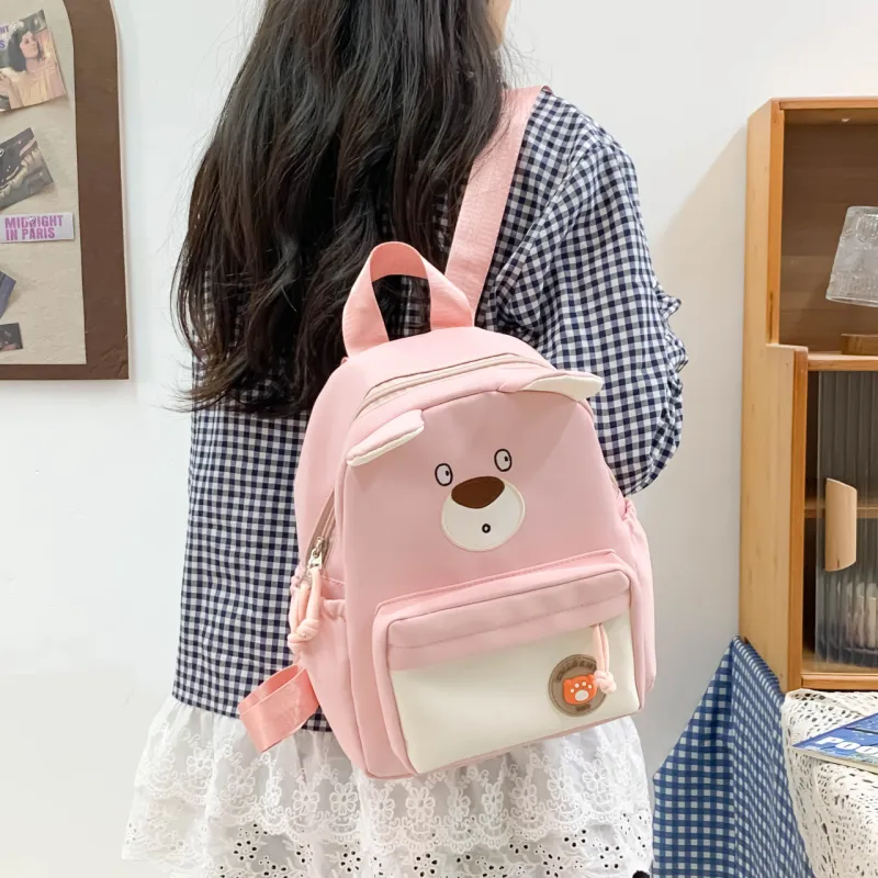 URBAN FOREST Nylon Backpack Regular Unisex Purple/Brown/Khaki/Blue/Pink/Black-23