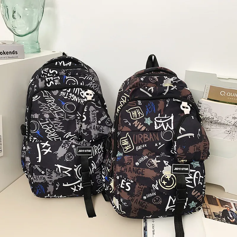 URBAN FOREST Nylon Backpack Unisex Multicolor-20