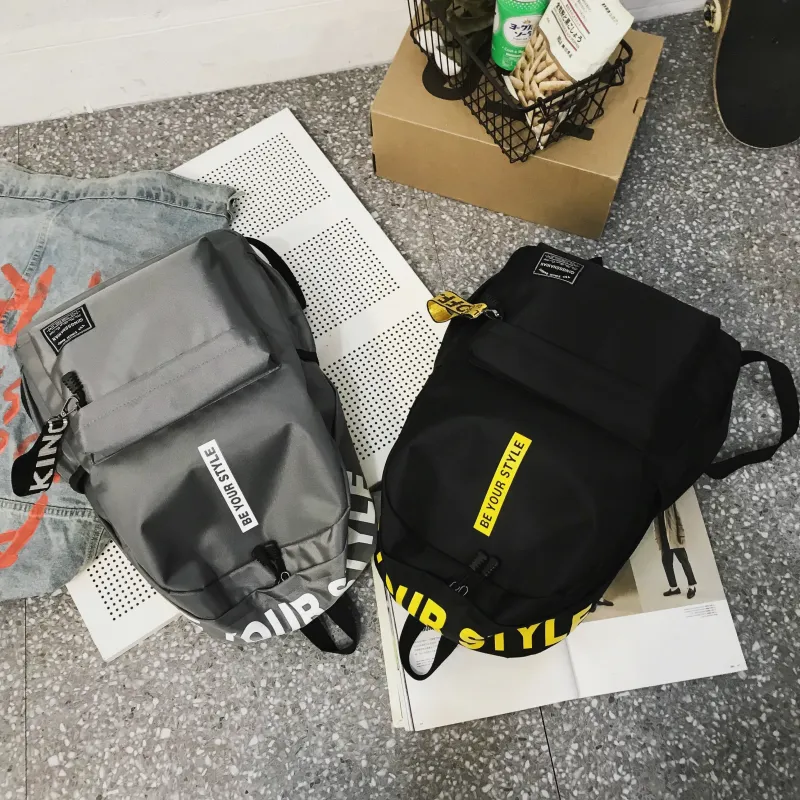 URBAN FOREST Oxford Backpack Unisex Black & Red/Black & Yellow/Light Gray/Dark Gray/Black/Red-15