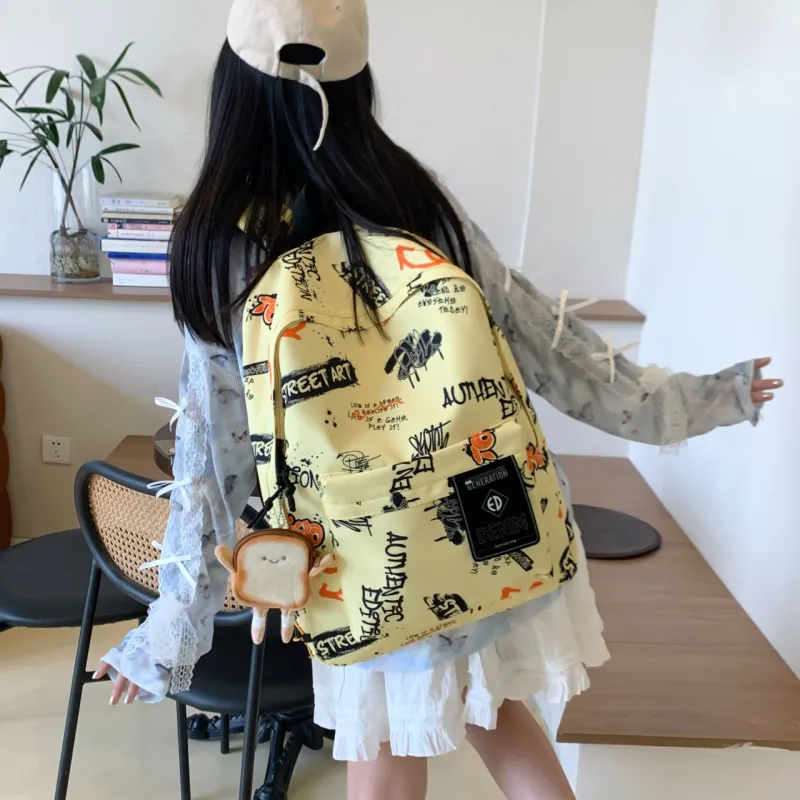 URBAN FOREST Nylon Backpack Unisex Multicolor-12