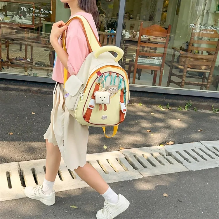 URBAN FOREST Nylon Backpack Women's Multicolor-4