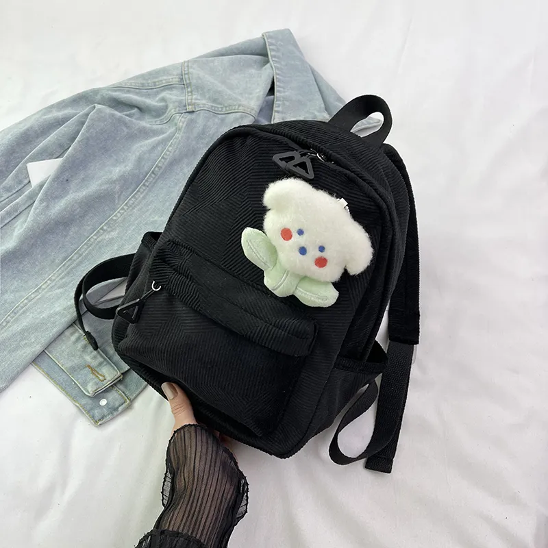 URBAN FOREST Nylon Backpack Women's Pink/Violet/Light Yellow/Light Green/Ivory/Black-9