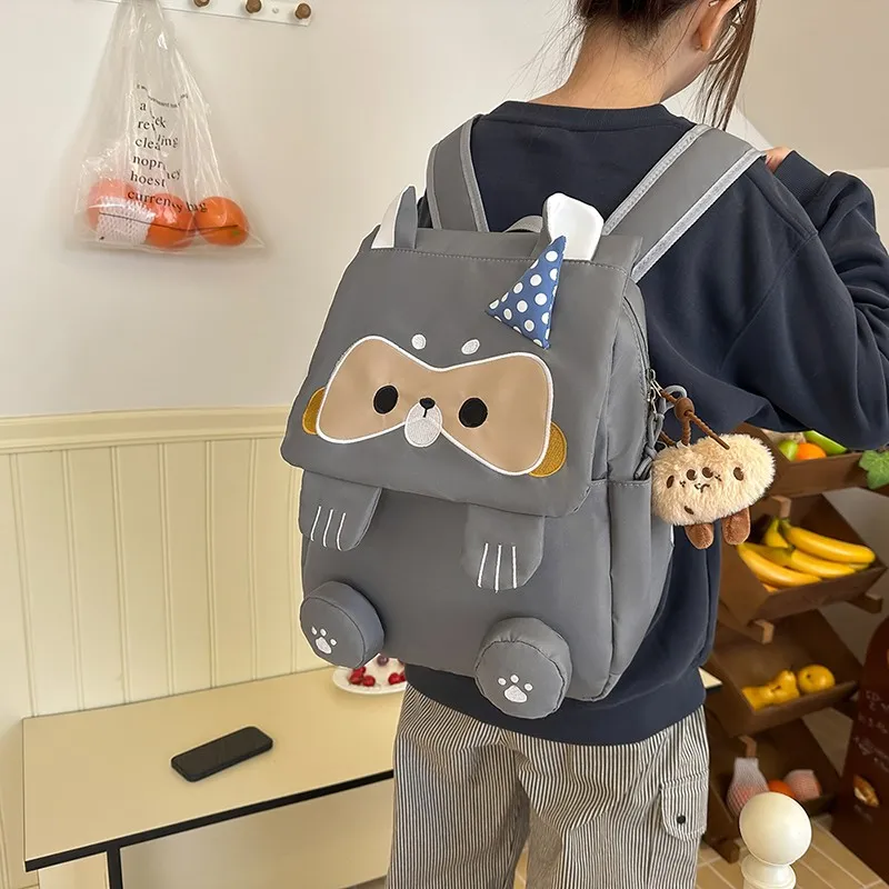 URBAN FOREST Nylon Backpack Regular Unisex Gray/Black/Khaki-2