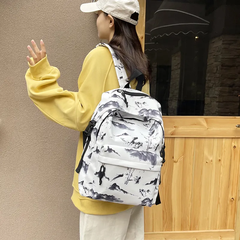 URBAN FOREST Nylon Backpack Unisex Multicolor-3