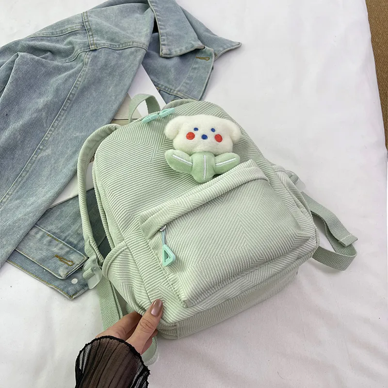 URBAN FOREST Nylon Backpack Women's Pink/Violet/Light Yellow/Light Green/Ivory/Black-26