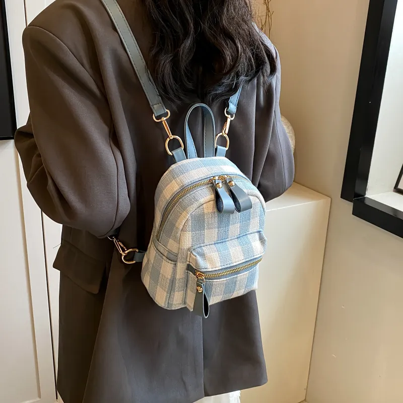 URBAN FOREST PU Backpack Women's Pink/Blue-12