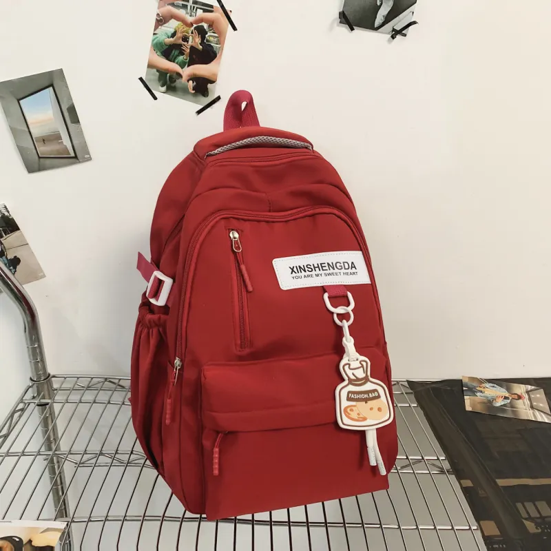 URBAN FOREST Polyester Backpack Tubas Unisex White/Black-15