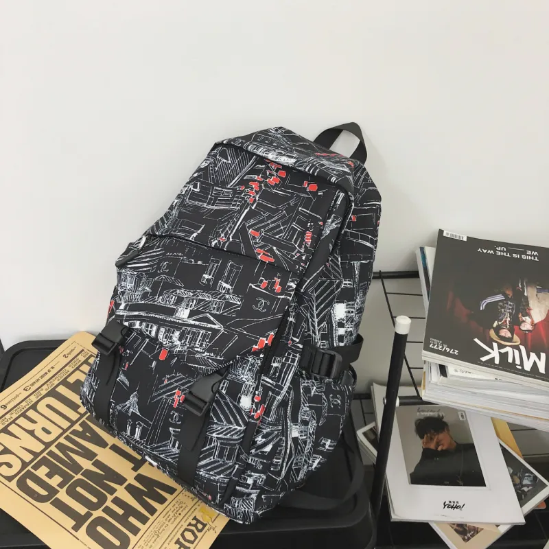 URBAN FOREST Nylon Backpack Unisex Multicolor-20