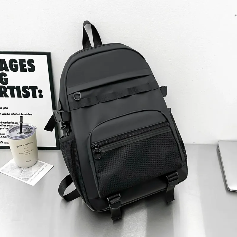 URBAN FOREST PU Backpack Unisex Gray/Black-1