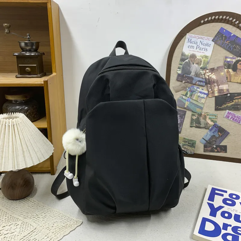 URBAN FOREST Nylon Backpack Regular Unisex White/Gray/Black/Red-8