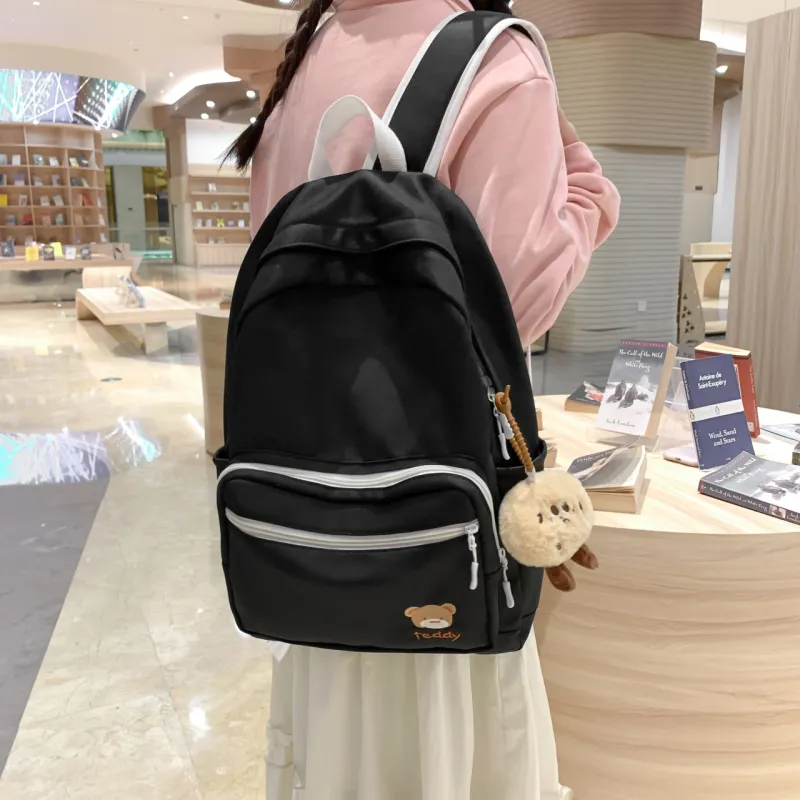 URBAN FOREST Nylon Backpack Regular Unisex Blue/Green/Yellow/Pink/Black/White-21