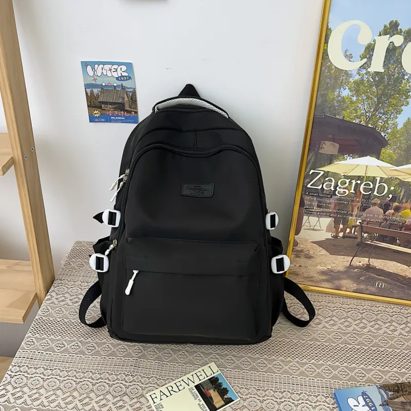 URBAN FOREST Nylon Backpack Regular Women's White/Black/Violet/Yellow/Blue-8