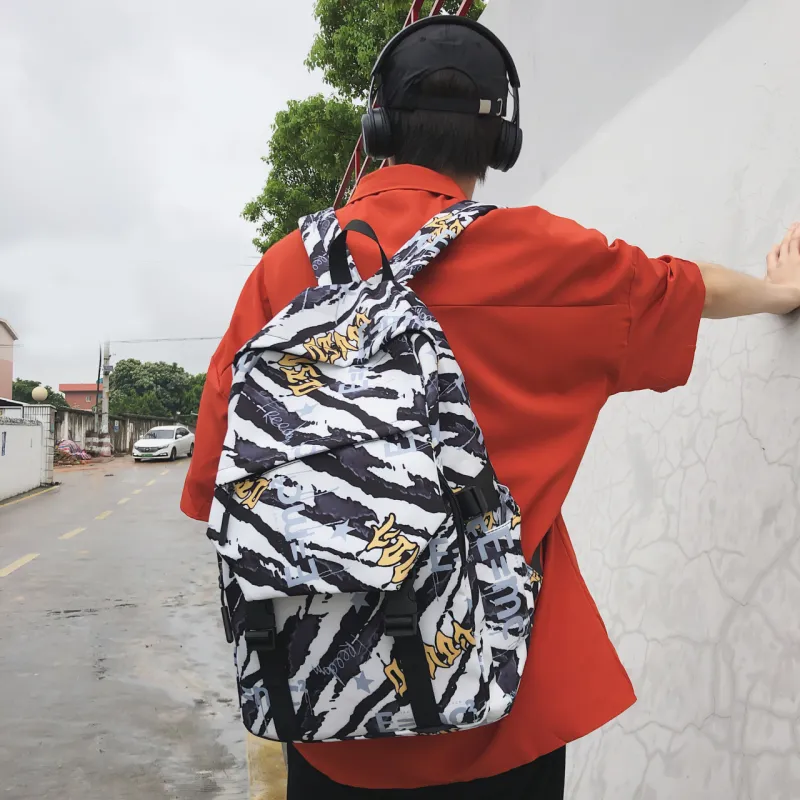 URBAN FOREST Nylon Backpack Unisex Multicolor-15