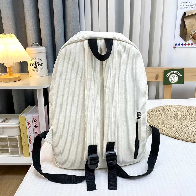 URBAN FOREST Corduroy Backpack Unisex Multicolor-2