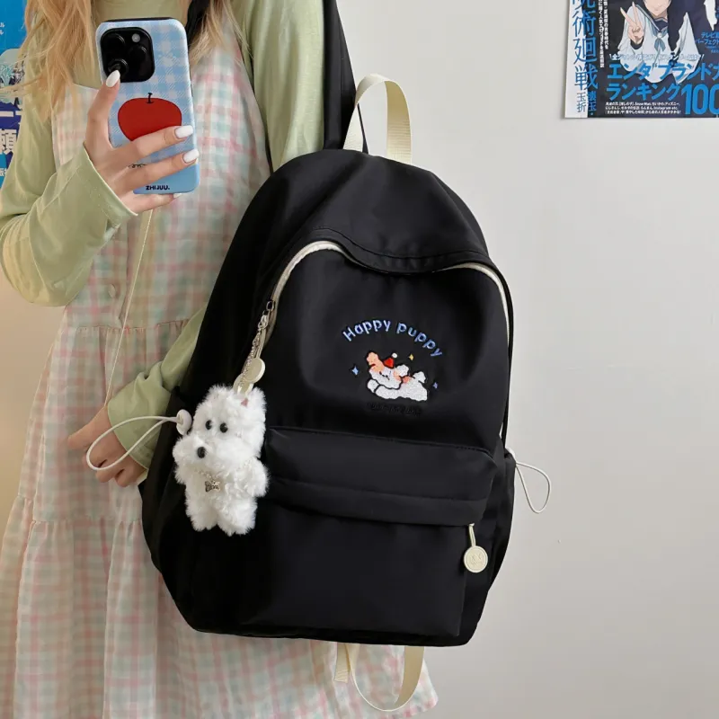 URBAN FOREST Nylon Backpack Unisex Blue/Yellow/Black/White-14