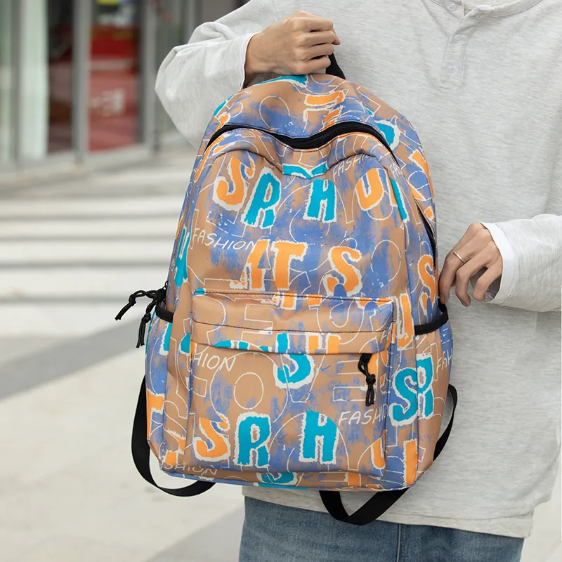 URBAN FOREST Nylon Backpack Unisex Multicolor-7
