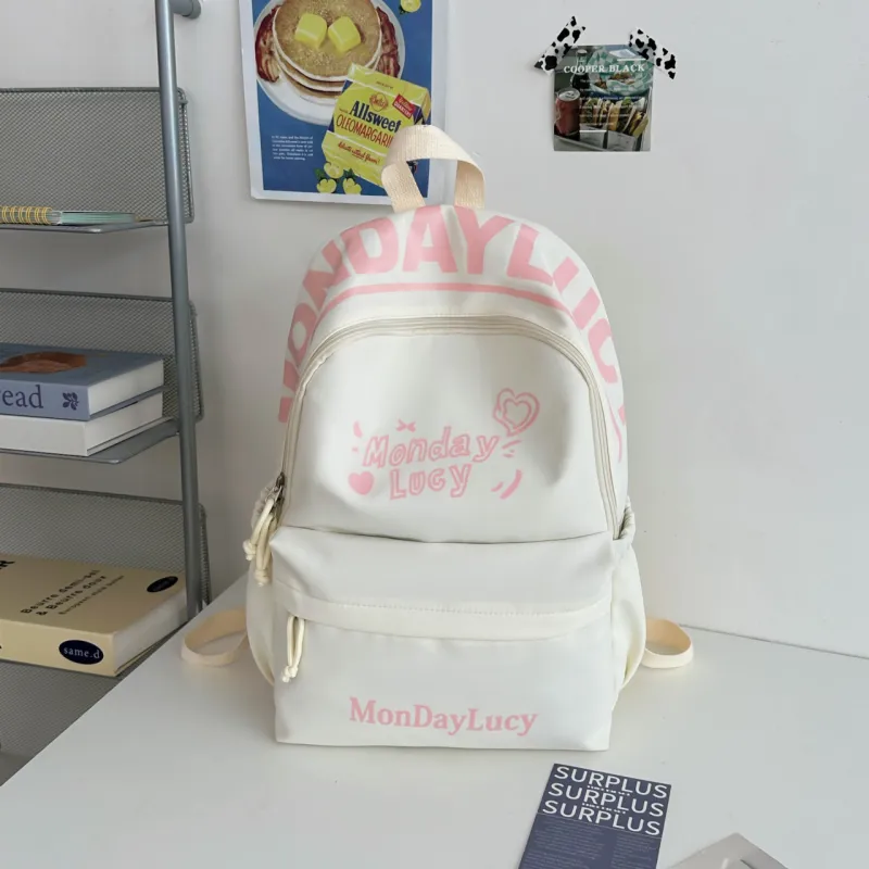 URBAN FOREST Nylon Backpack Women's Purple/Pink/Blue/Black/White-21