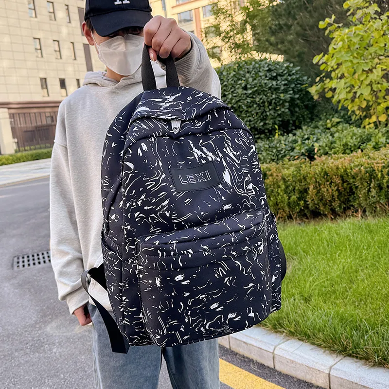 URBAN FOREST Oxford Backpack Unisex White/Black/Red/Blue-8