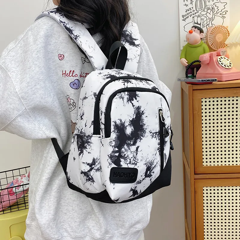 URBAN FOREST Nylon Backpack Women's Black/Green/Blue/Pink-3