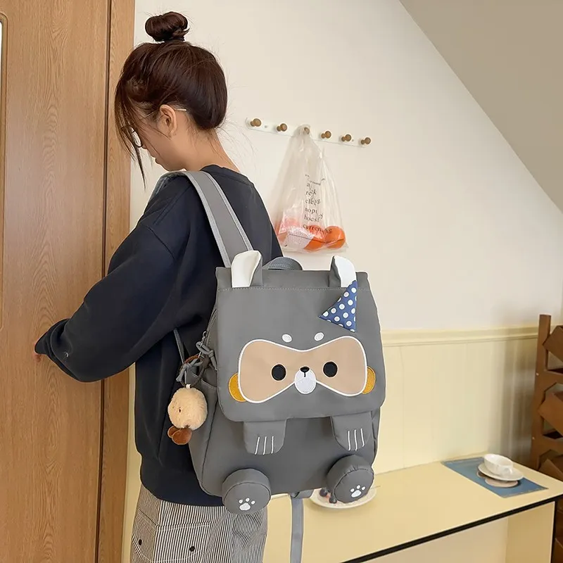 URBAN FOREST Nylon Backpack Regular Unisex Gray/Black/Khaki-1