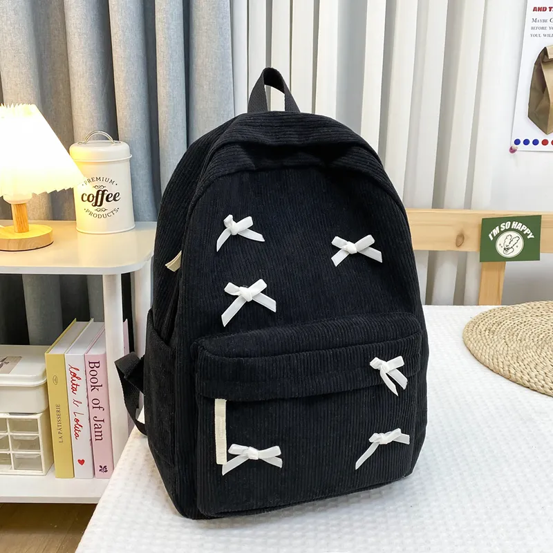 URBAN FOREST Corduroy Backpack Unisex Multicolor-16