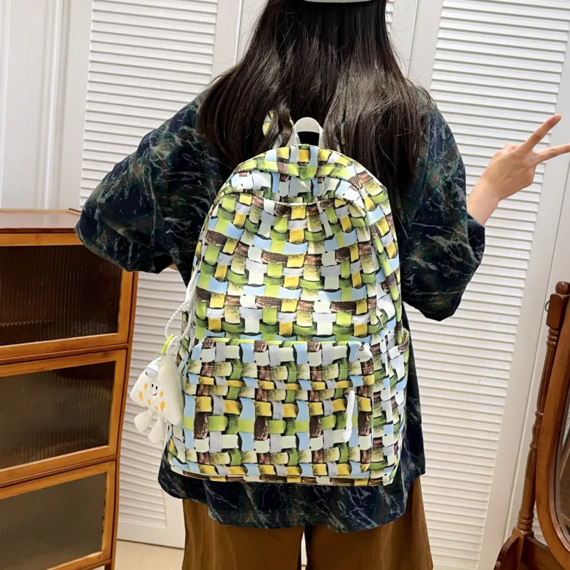 URBAN FOREST Nylon Backpack Unisex Multicolor-7