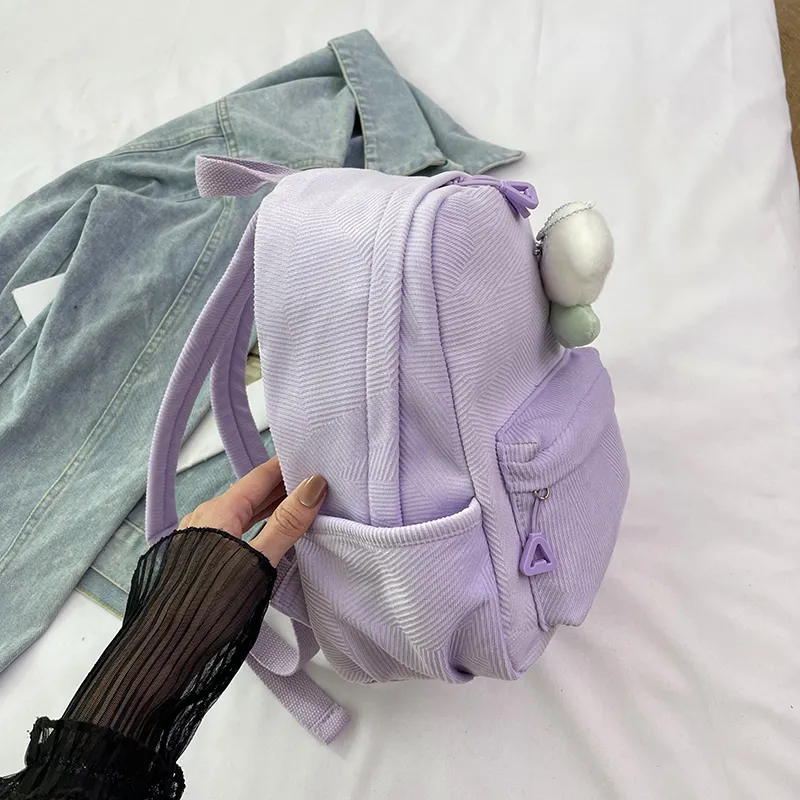 URBAN FOREST Nylon Backpack Women's Pink/Violet/Light Yellow/Light Green/Ivory/Black-18