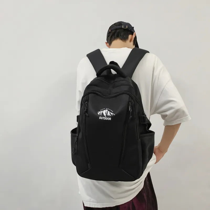 URBAN FOREST Nylon Backpack Unisex Orange/Green/Red/Black/White-18