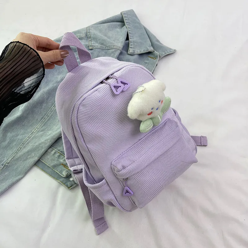 URBAN FOREST Nylon Backpack Women's Pink/Violet/Light Yellow/Light Green/Ivory/Black-19